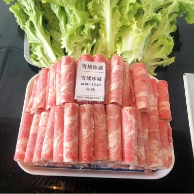 火锅食材雪花肥牛 肥牛板火锅涮肉 肥牛卷冷冻牛肉片厂家供应图3
