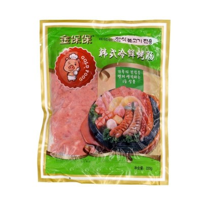 金保保220g韩式烤肠风干肠风味肠火锅烧烤肠韩国烤肉韩餐商用食品图5