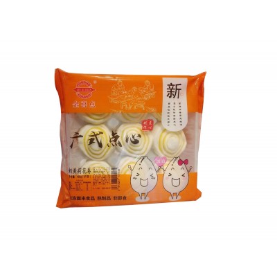 厂家批发广式早餐荷花奶黄卷速冻半成品广东早餐面食50g*9个图5