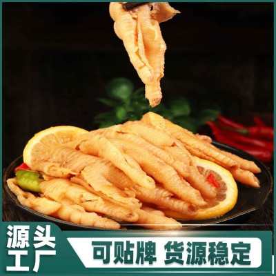 无骨鸡爪 500克凤爪商用批发酸辣柠檬鸡爪 蒜香凤爪红油脱骨鸡爪图2