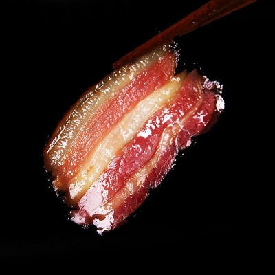 农家柴火烟熏五花腊肉批发250g一餐量试吃装湖南腌咸肉五花腊猪肉