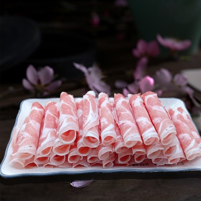 腾顺精品羊肉卷25Kg/箱 火锅烤肉自助餐食材 冷冻调理羊肉图2