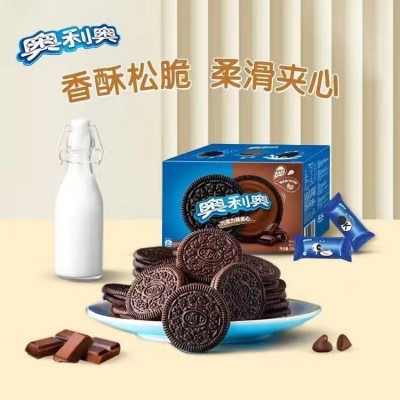 奥利奥饼干整箱696克家庭实惠装12小包独立包装混合口味夹心零食图5
