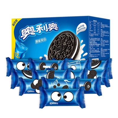 奥利奥饼干整箱696克家庭实惠装12小包独立包装混合口味夹心零食图2