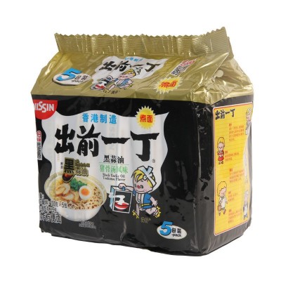 出前一丁方便面整箱黑蒜油猪骨泡面袋装香港版麻油进口拉面公仔面图4