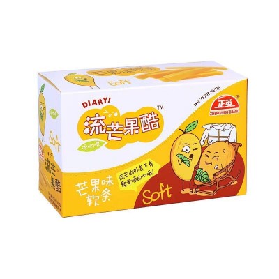 芒果软糖流芒果酷软条芒果味正英食品休闲零食糖果结婚婚庆喜糖图5