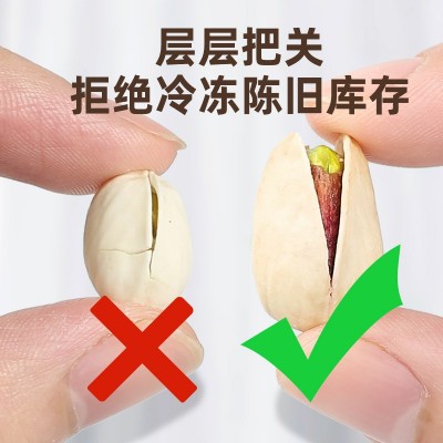 一件代发大颗粒原色无漂白开心果500g零食坚果特产炒货果脯蜜饯等图3