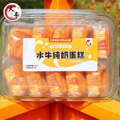 大纯丰水牛纯奶蛋糕420g戚风面包早餐代餐糕点饱腹零食20盒/箱图4