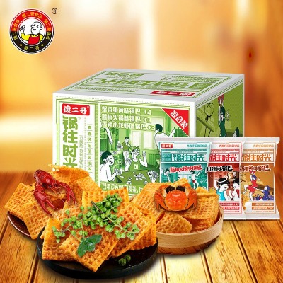 傻二哥大米脆锅巴230g 零食 休闲零食米锅巴食品图3