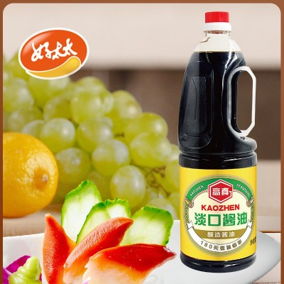 好太太高真淡口酱油1.8L瓶日式家用商用刺身调味品凉拌汁图4