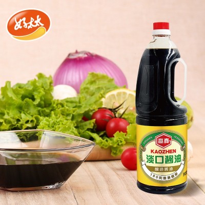 好太太高真淡口酱油1.8L瓶日式家用商用刺身调味品凉拌汁图3