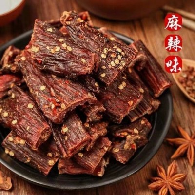 厂家直供 风干猪肉干 手撕风干肉 展会景点 麻辣休闲零食风干猪肉图3