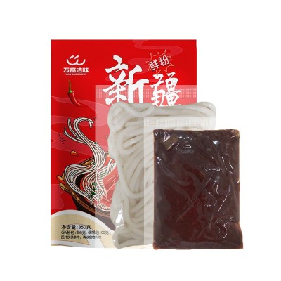 网红新疆爆辣炒米粉 鲜粉拌米粉粗米线方便速食品带酱料厂家批发图5