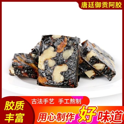 驴皮熬制阿胶块 真驴皮熬制手工阿胶片贴 牌加 工阿胶糕图4