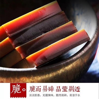 山东正品蓝帽阿胶块ejiao驴皮阿胶片阿胶糕原料240g厂家代 发批发图4