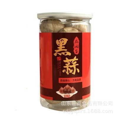 龙润生独头黑蒜500g罐装工厂源头现货批发团购山东特产网红黑大蒜图5