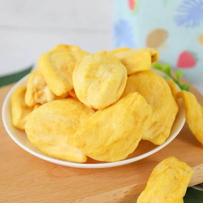 秋百味 1.5kg散装菠萝蜜干批发O代E加M工水果干果蔬脆片菠萝蜜脆