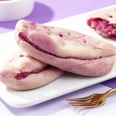 【约7个装】味滋源紫薯芋泥饼300g解馋小零食粗粮代餐饱 腹食品早图2
