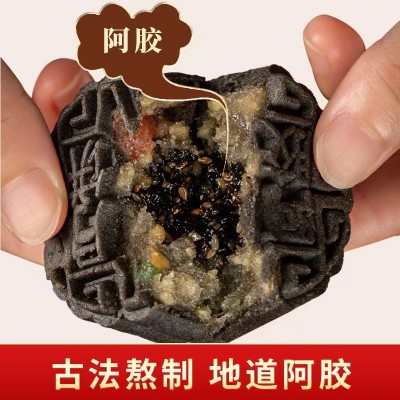 山东厂家生产批发阿胶流心月饼中秋礼盒糕点团购批发量大优惠图4