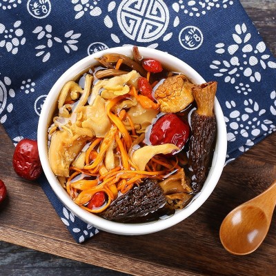 云南一件代发七彩菌汤包100克装食用菌火锅菌菇包厂家批发销售图5