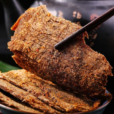 厂家直销批发牛肉干60g麻辣零食手撕牛肉干五香牛肉贵州特产小吃图2
