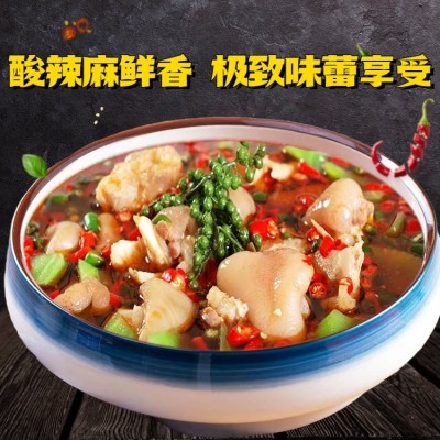 帝安猪蹄泡椒卤辣酸辣Q弹味道巴适休闲零食即食瓦岗美味猪蹄2斤盒图3