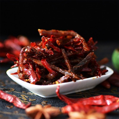 天椒牛肉 冷吃牛肉干麻辣牛肉网红小吃零食袋装熟食真空100克代发图3