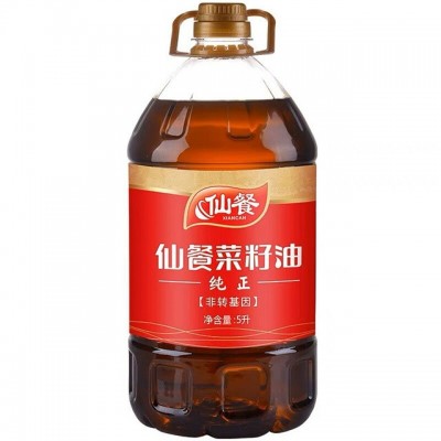 仙餐纯正红标菜籽油5L食用油四川纯正菜籽油大桶家用炒菜 植物油图4