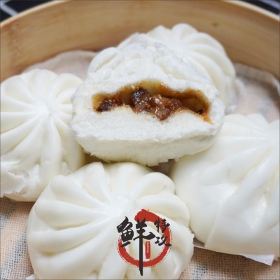 手制叉烧包337.5g9个广州酒家利口福广式点心早茶早餐早点包子图3