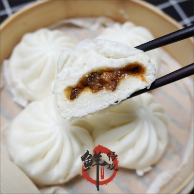 手制叉烧包337.5g9个广州酒家利口福广式点心早茶早餐早点包子图4