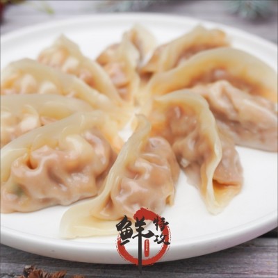 入口为鲜玉米鲜肉饺504g24个玉米蒸饺速冻饺子早点早餐店蒸笼饺子