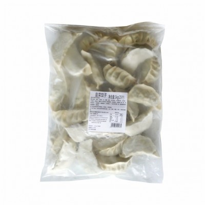 加藤利韭菜饺子1kg25个大个头速冻饺子早茶早茶蒸饺茶点半成品图4