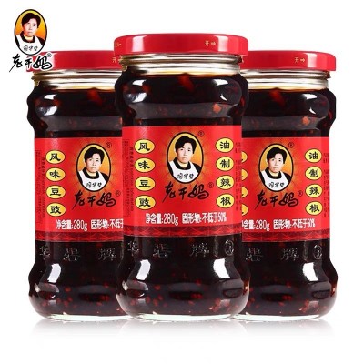 批发老干妈风味豆豉 油辣椒 好吃的豆豉 陶华碧老干妈 贵州特产  4瓶