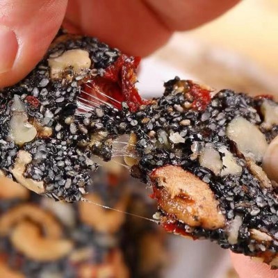 黑芝麻糕250克 代发核桃红枣枸杞手工制作零食独立包装批发芝麻糕图2
