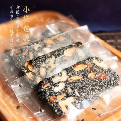 黑芝麻糕250克 代发核桃红枣枸杞手工制作零食独立包装批发芝麻糕图3