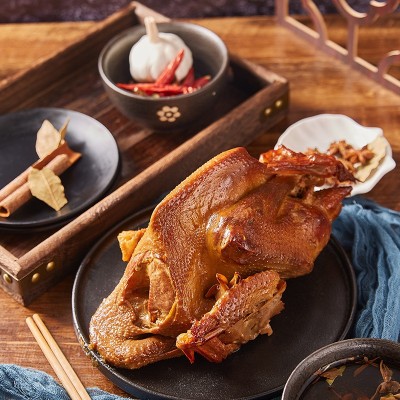 麻油扒鸡 手撕麻辣鸡卤味真空鸡肉零食肉类食品即食扒鸡厂家批发图3