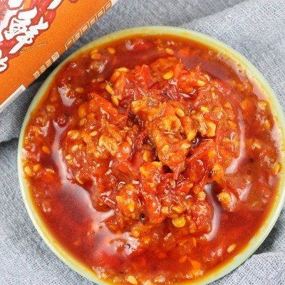 黄牛肉鲜椒酱料夹馒头下饭拌面酱火锅烤肉用蘸料家用瓶装牛肉酱料图2