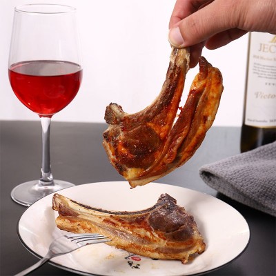 羊肉小切羊排烧烤食材半成品西餐厅烧烤批发战斧羊扒带骨法式羊排图4