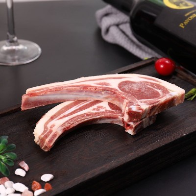 羊肉小切羊排烧烤食材半成品西餐厅烧烤批发战斧羊扒带骨法式羊排图3