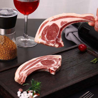 羊肉小切羊排烧烤食材半成品西餐厅烧烤批发战斧羊扒带骨法式羊排图2