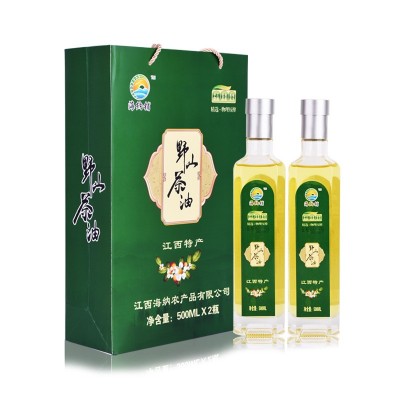 山茶油野山茶籽油500ml*2/ 1.5L*2瓶礼盒装江西特产茶子油批发图4