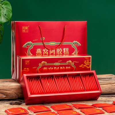 东阿原产手工阿胶糕驴皮熬制燕窝阿胶糕200克女士型即食阿胶糕图4