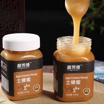 庭芳绿土蜂蜜厂家发货农家自产森林原蜜百花蜜秦岭结晶土蜂蜜500g图4
