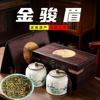 金骏眉红茶茶叶特级正宗浓香型武夷山金俊眉高档礼盒装送礼品长辈图2