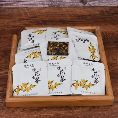 2016年福鼎寿眉桂花白茶饼干茶独立包装散装厂家批发500g