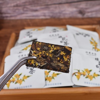 2016年福鼎寿眉桂花白茶饼干茶独立包装散装厂家批发500g图2