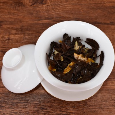 2013年福鼎老白茶寿眉陈皮白茶饼干茶便携散装小方块厂家批发500g图3