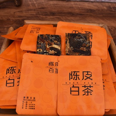 2013年福鼎老白茶寿眉陈皮白茶饼干茶便携散装小方块厂家批发500g图2