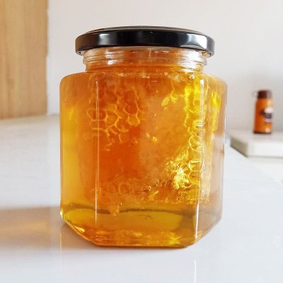 包邮直播爆款瓶装蜂巢蜜500g百花蜜成熟蜂巢蜜一件代发蜂蜜图4