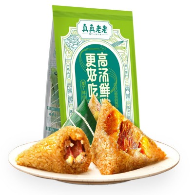 团购批发优惠真真老老嘉兴粽子鲜肉粽豆沙蜜枣粽蛋黄粽140*2只/袋图5